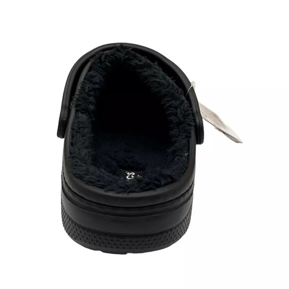 Crocs Men\'s Baya Lined Clog Size 9 Black Slip-on Faux Fur Fuzzy Warm Comfortable main image 12